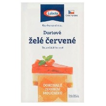 Dortové želé červené