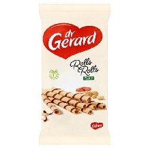Wafer tubes with peanut filling