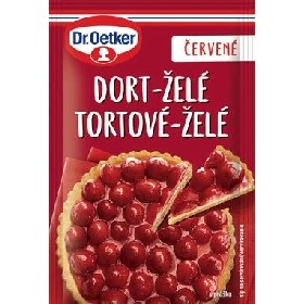 Dortové želé červené