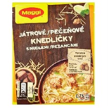 Polévka (játrové knedlí...