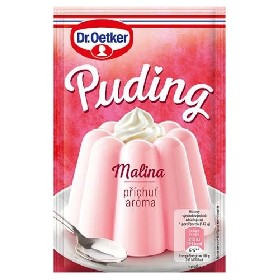 Malinový puding