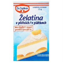 Želatina plátky