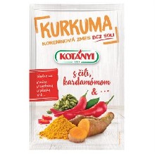 Kurkuma s chilli a kardamonem