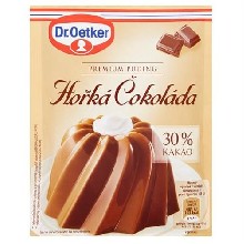 Dark chocolate pudding